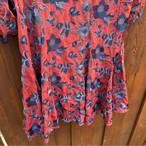 Anthro embroidered mini dress - Picture 3 of 9